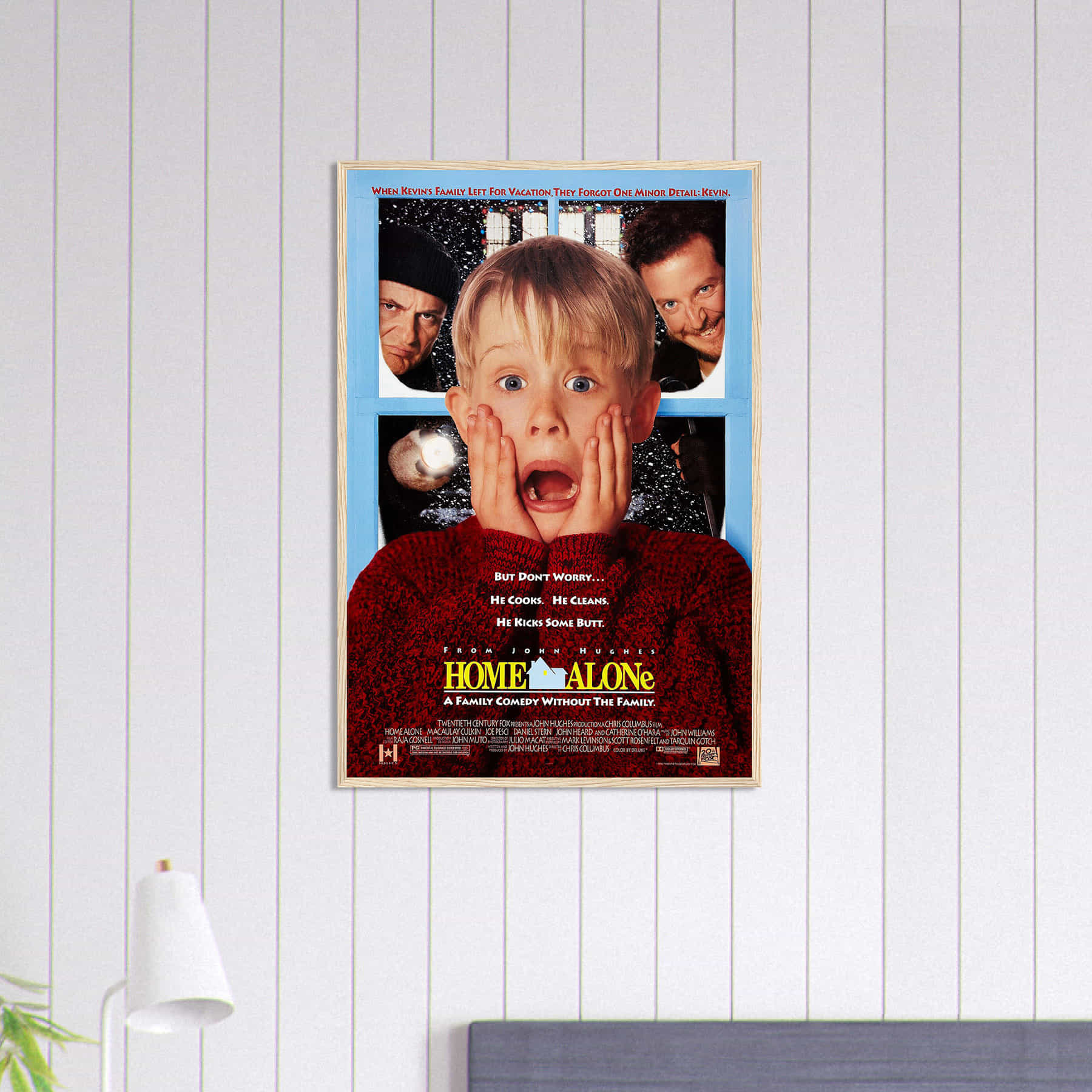 Home Alone Movie Poster Classic Vintage Comedy S Cloth Wallpaper