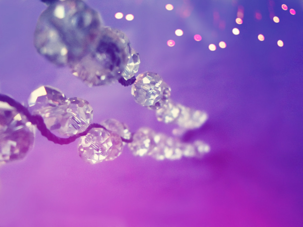 Purple Diamonds Background By
