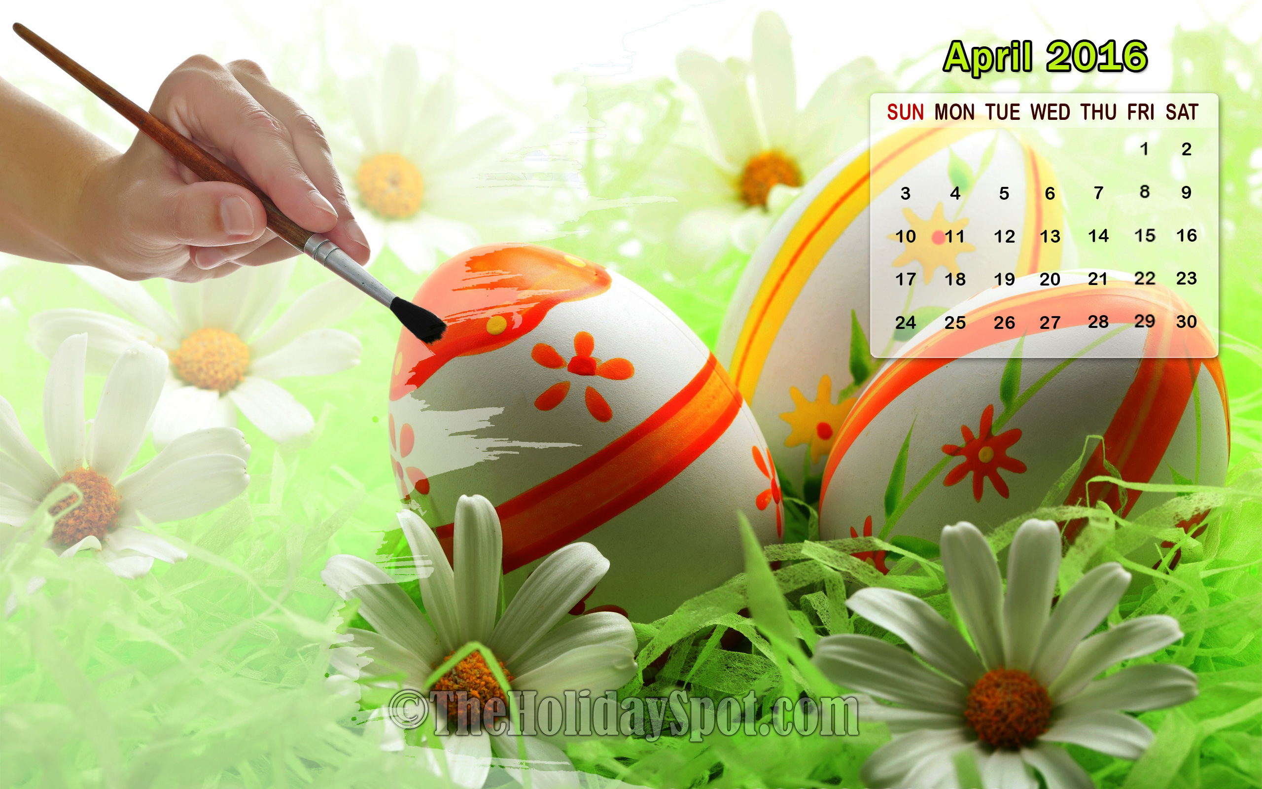 April Calendar Wallpaper On