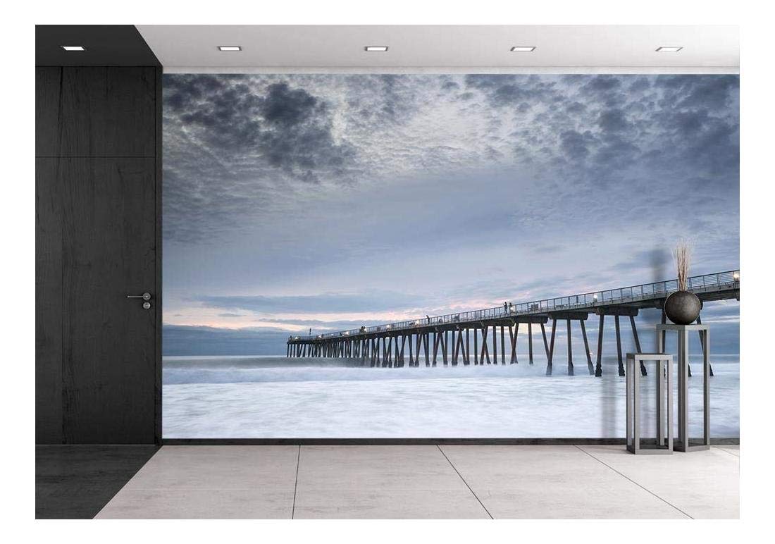 Amazon Wall26 Hermosa Beach Pier Stormy Sunset Removable