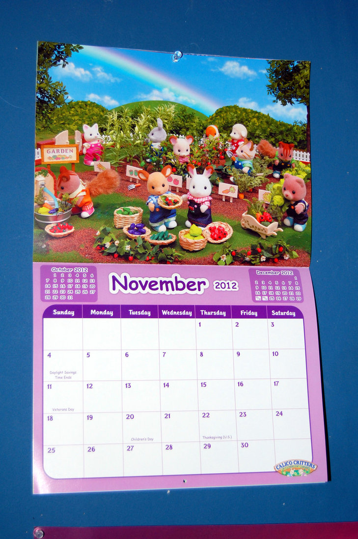 Calico Critters November Calendar By Rogue Ranger