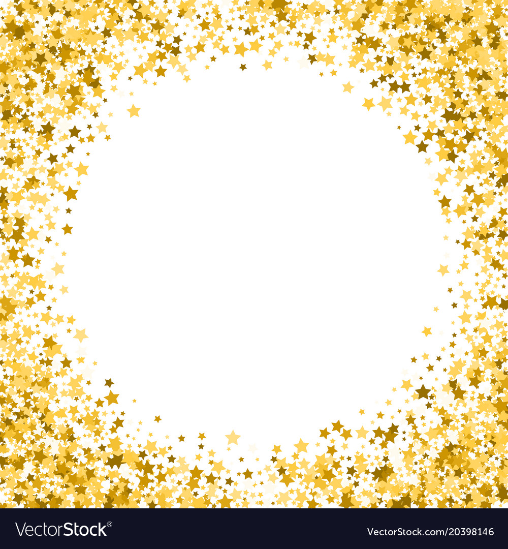Gold Stars On A White Background Golden Vector Image