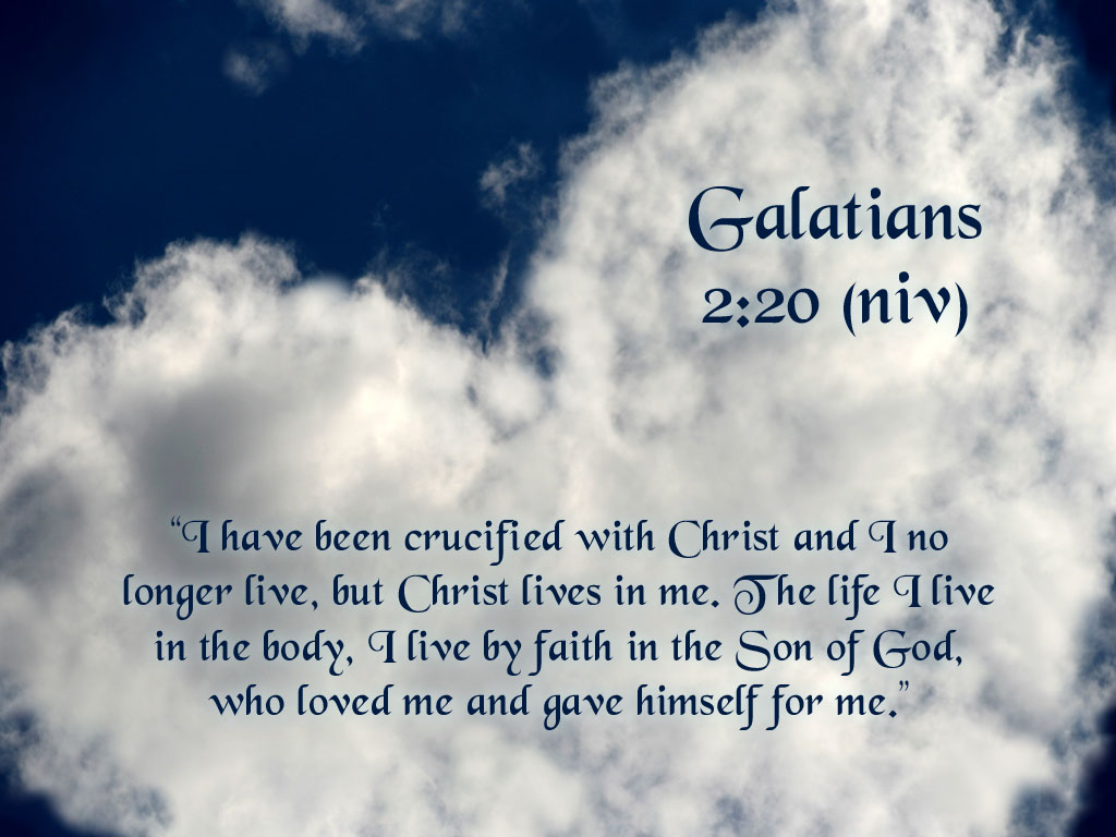 Galatians 220 Gods Sacrifice And Love Wallpaper Background