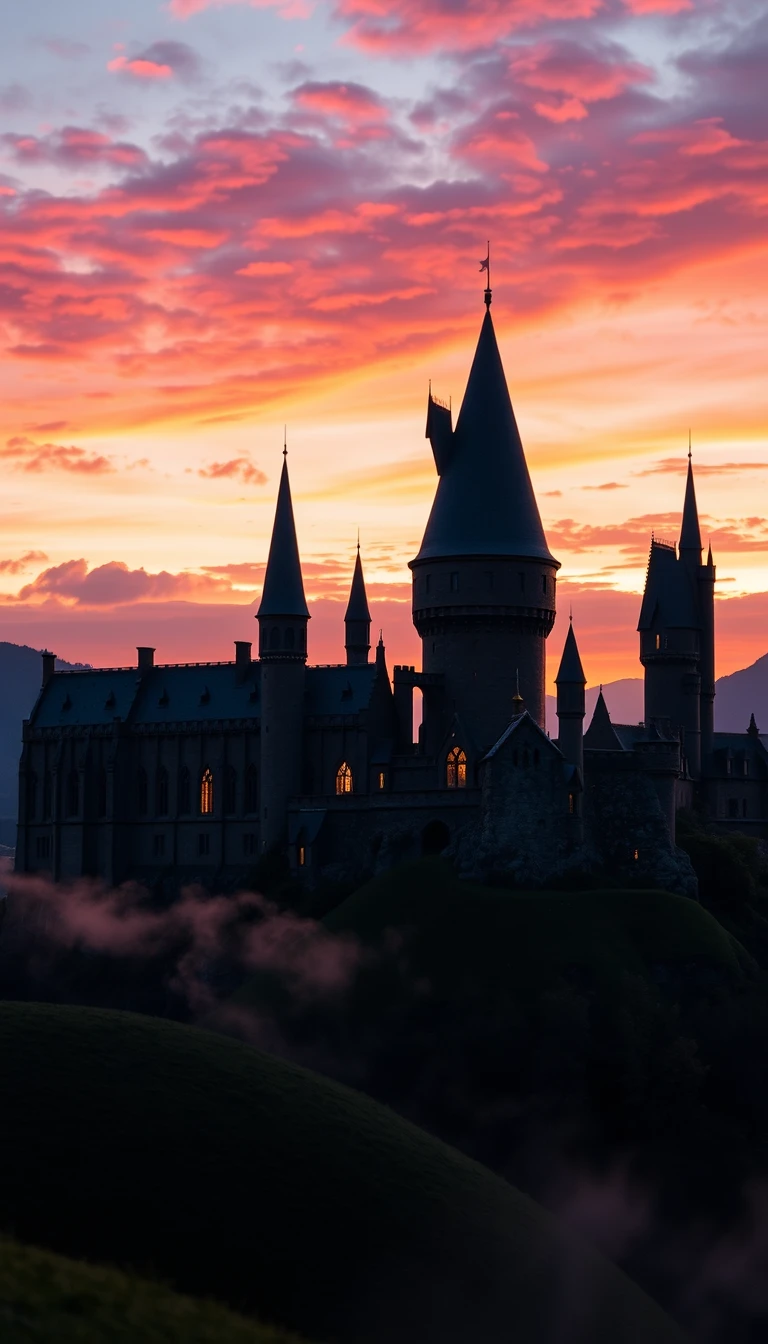 Hogwarts Castle Phone Wallpaper