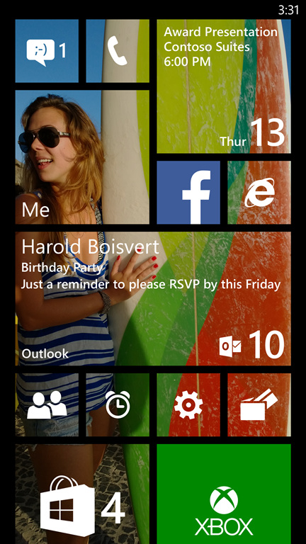 Set a custom Home screen background on Windows Phone