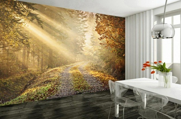 Wallpaper With Forest Motifs Make This Possible At Home Decor