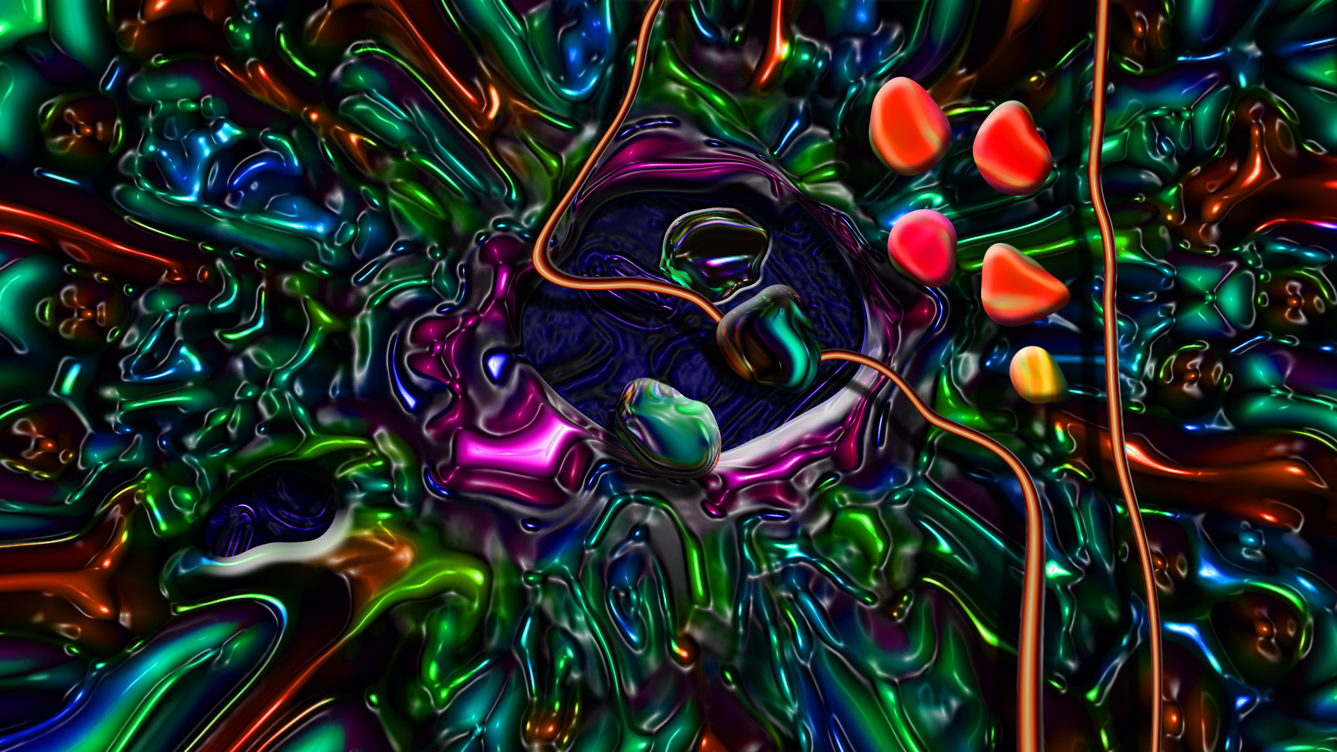 3d Psychedelic Trippy Wallpaper HD