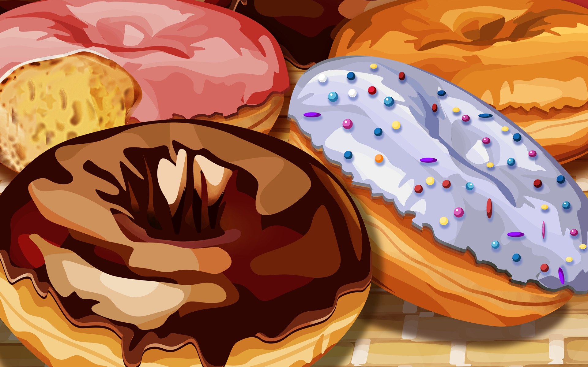 Psd Food Illustrations Doughnuts Donut Illustration