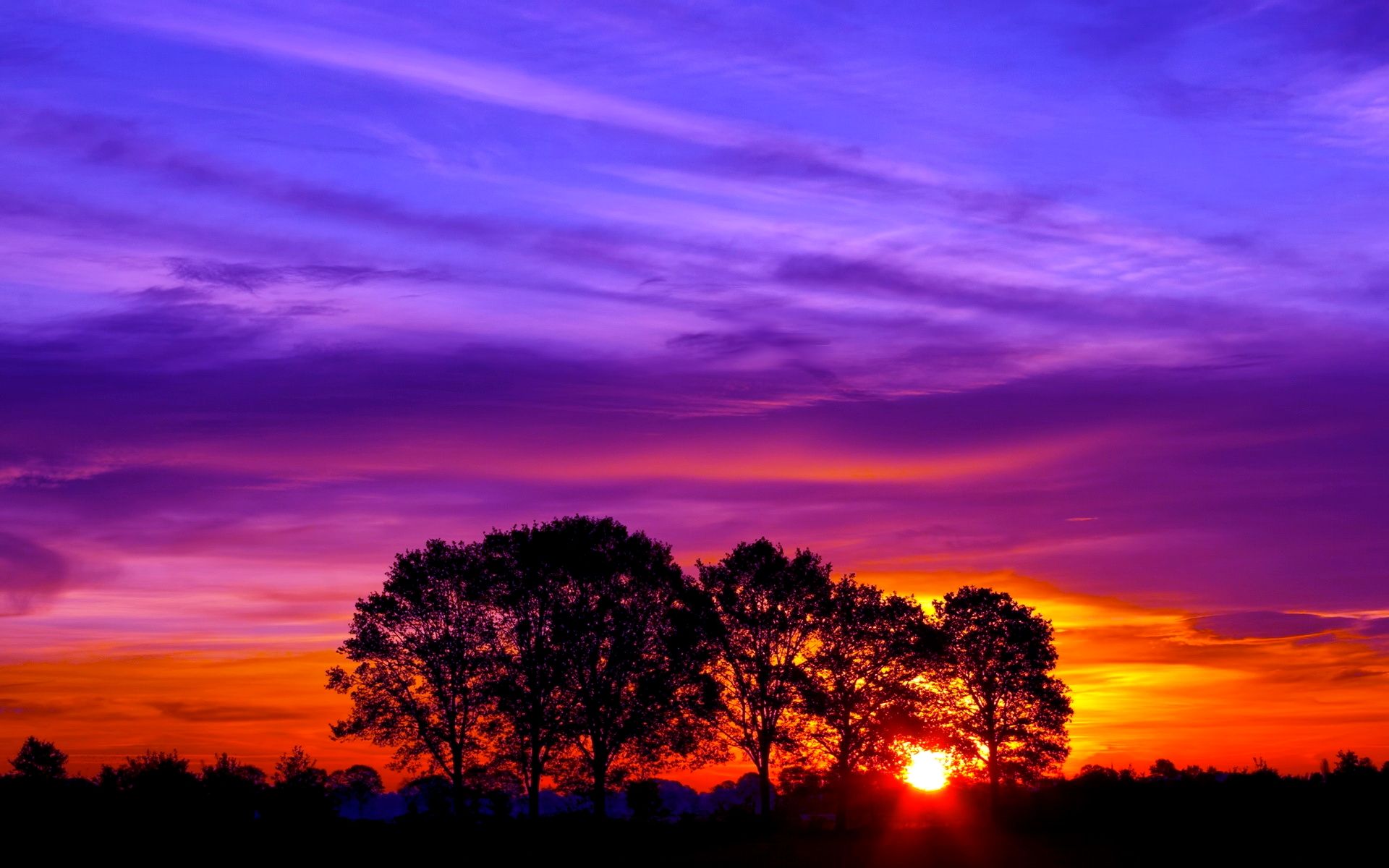 Beautiful Pics Sunset Clouds Wallpaper