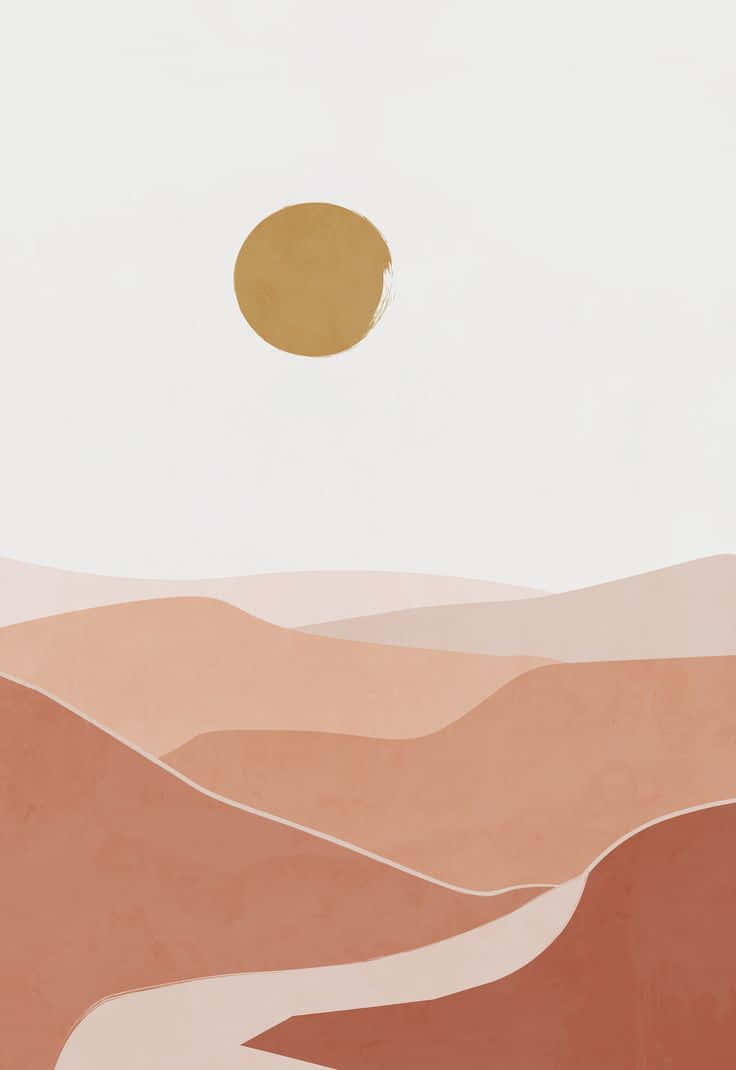Exploring The Bohemian Aesthetic With Abstract Art Wallpaper