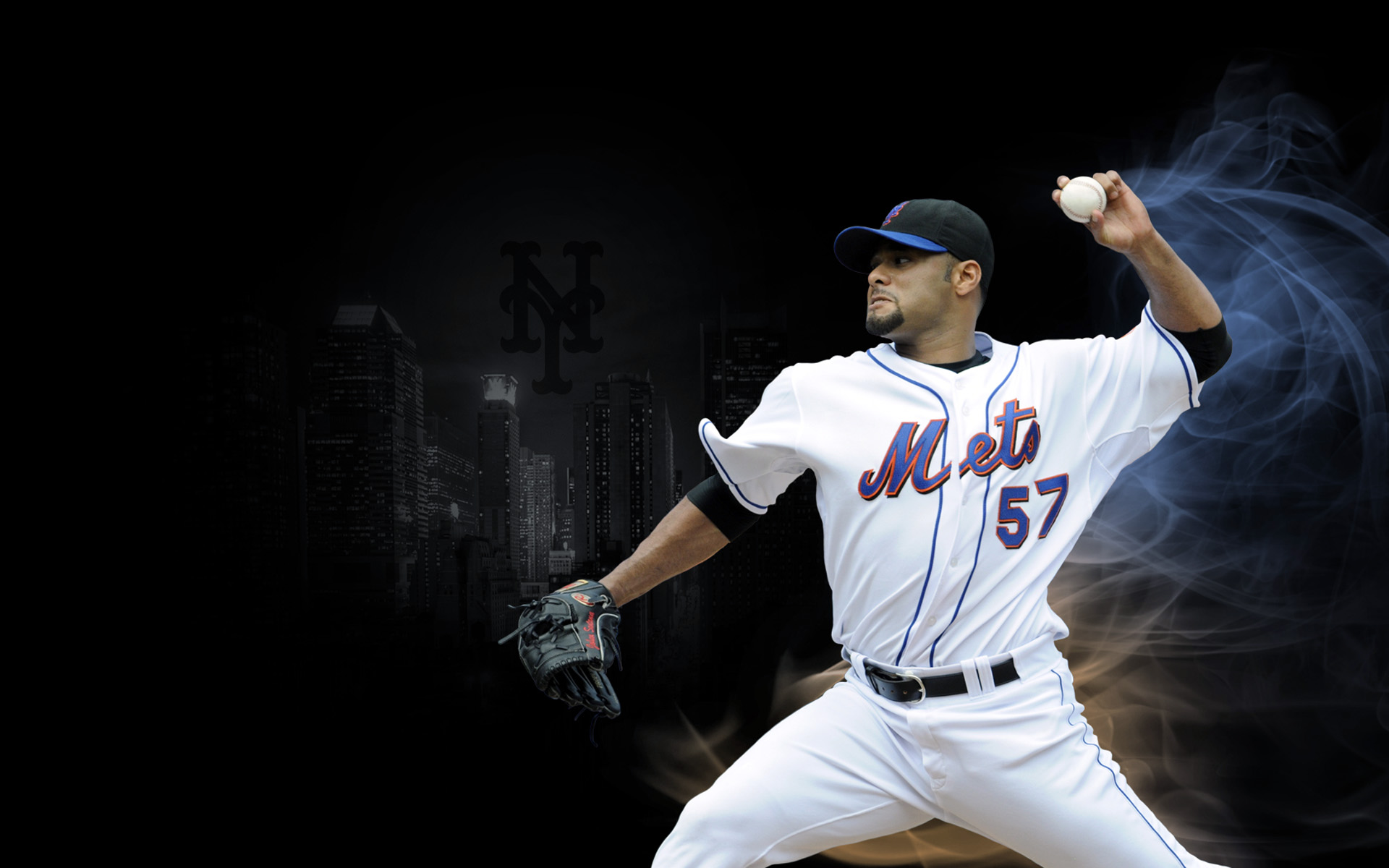 Johan Santana New York Mets pitcher 2013 2014 wallpaper