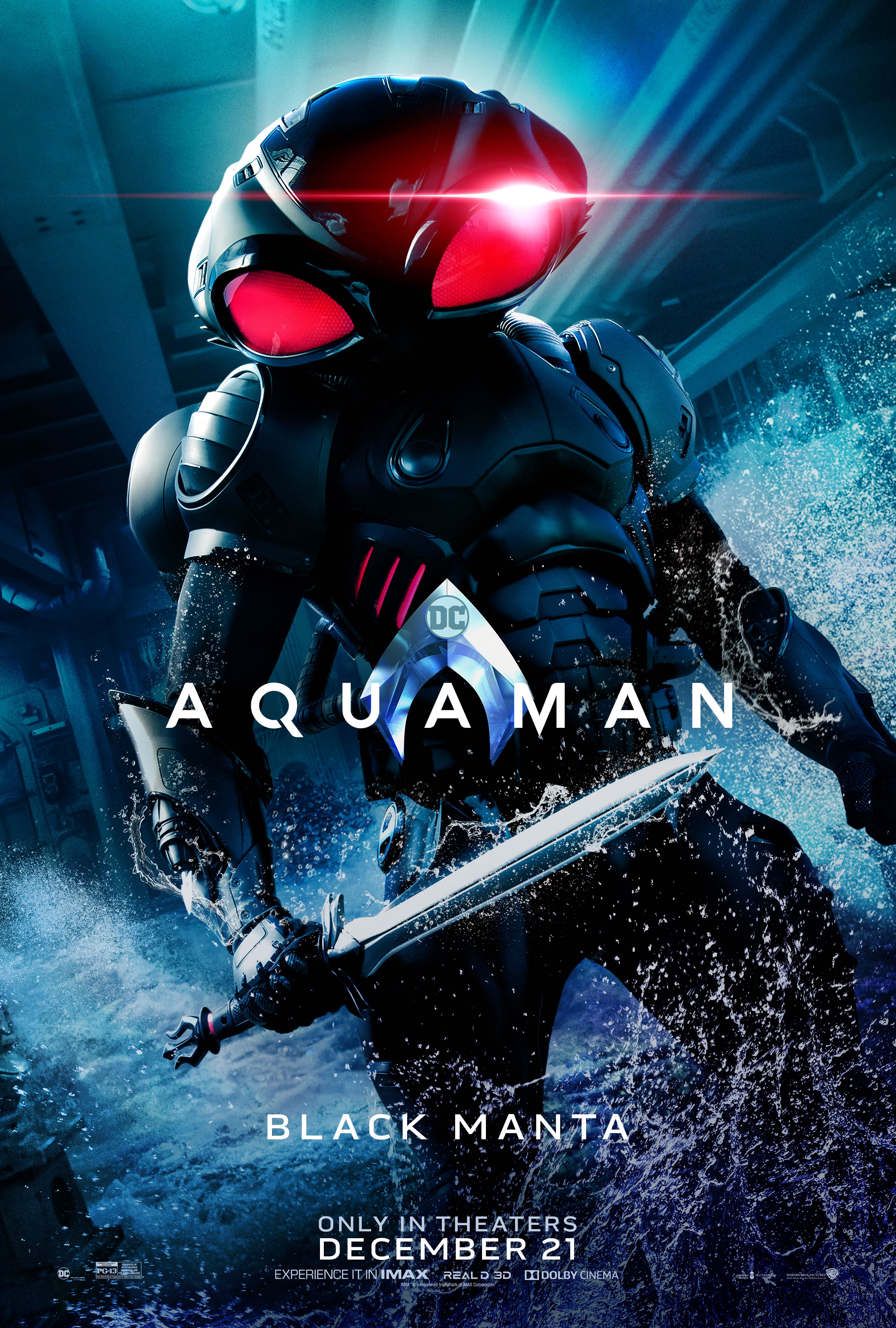 Aquaman Character Poster Yahya Abdul Mateen Ii As David
