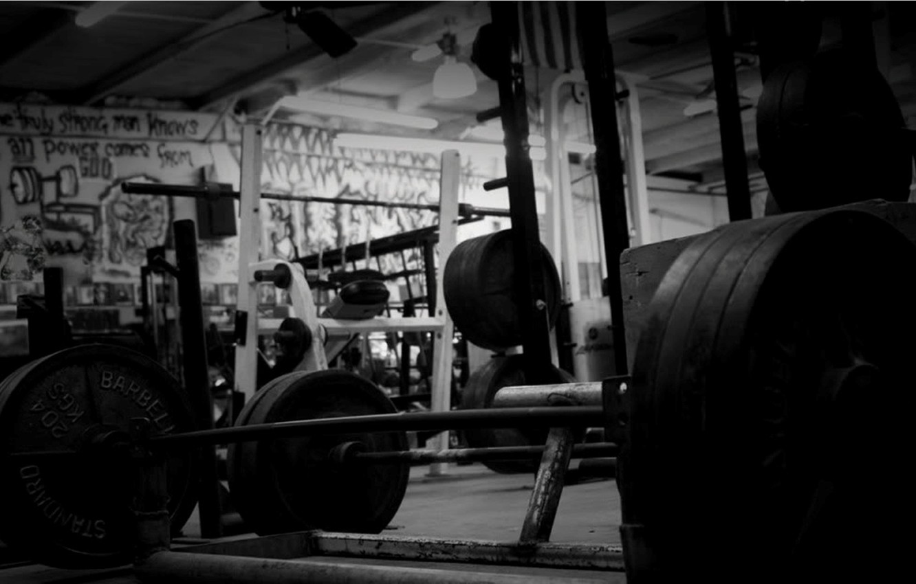 Wallpaper Black And White Hall Rod Gym Fitness Image For