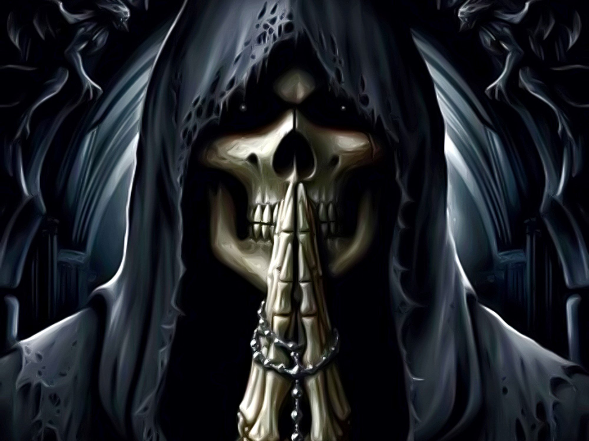 Android Scary Skull Wallpaper