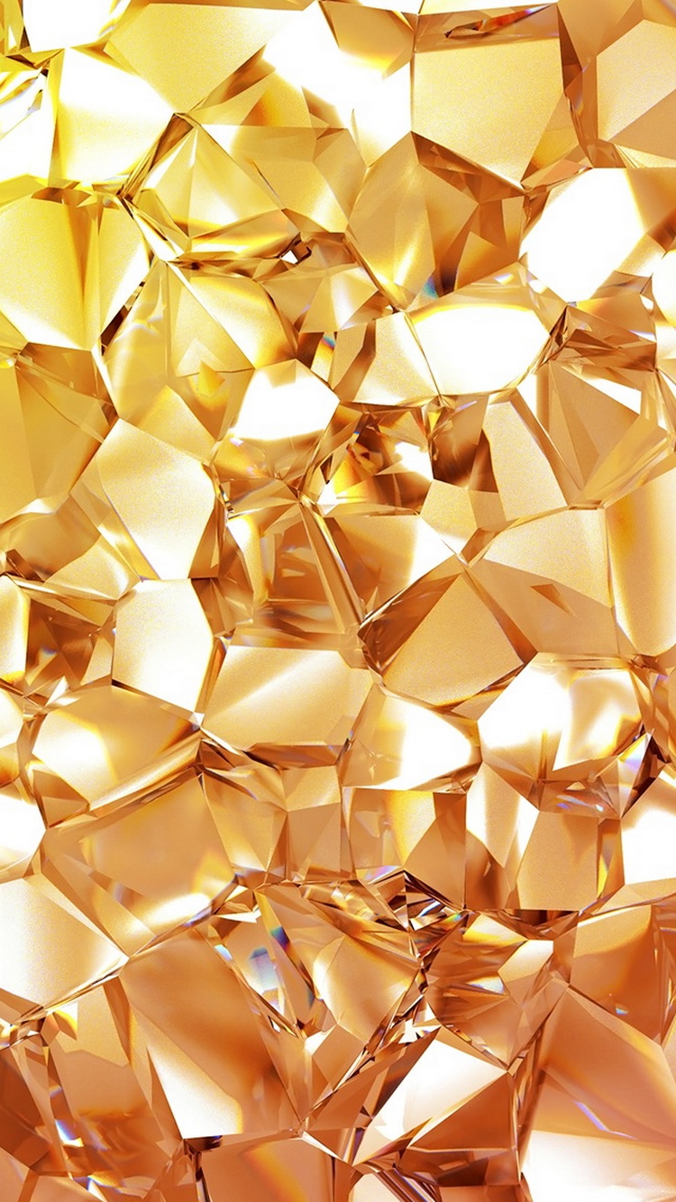 Gold Diamond iPhone Wallpaper