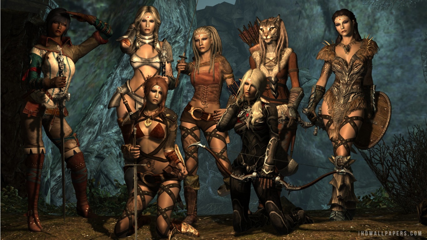 The Elder Scrolls V Skyrim Females HD Wallpaper IHD