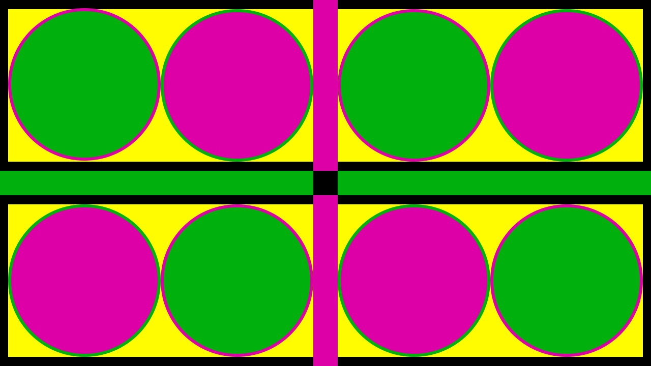 Green And Pink Circles Wallpaper