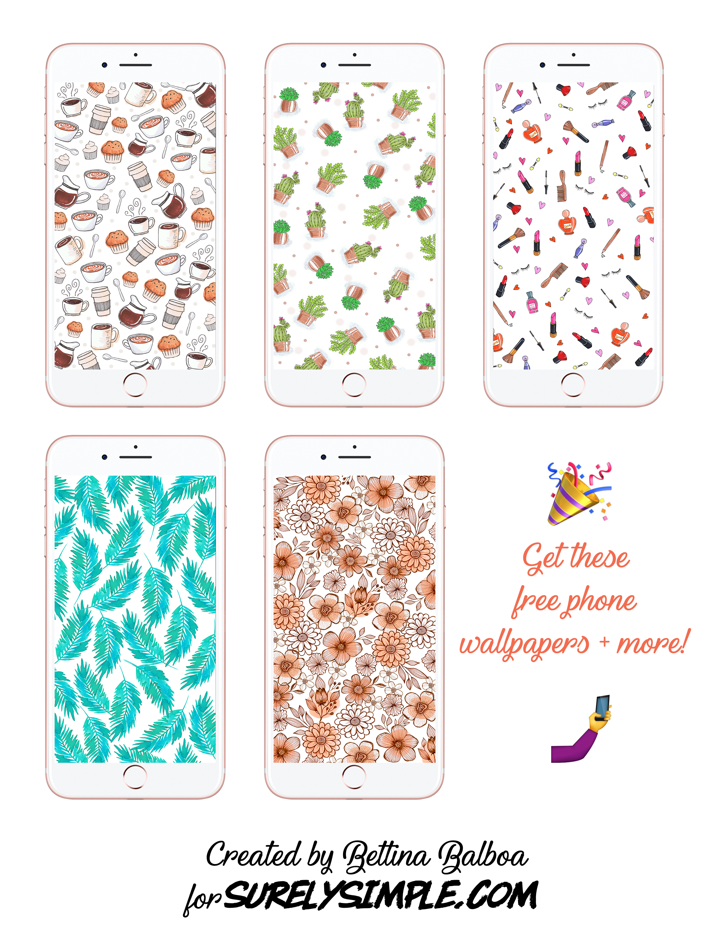 11 Free Summer Phone and Desktop Wallpapers 3 Pattern Chic