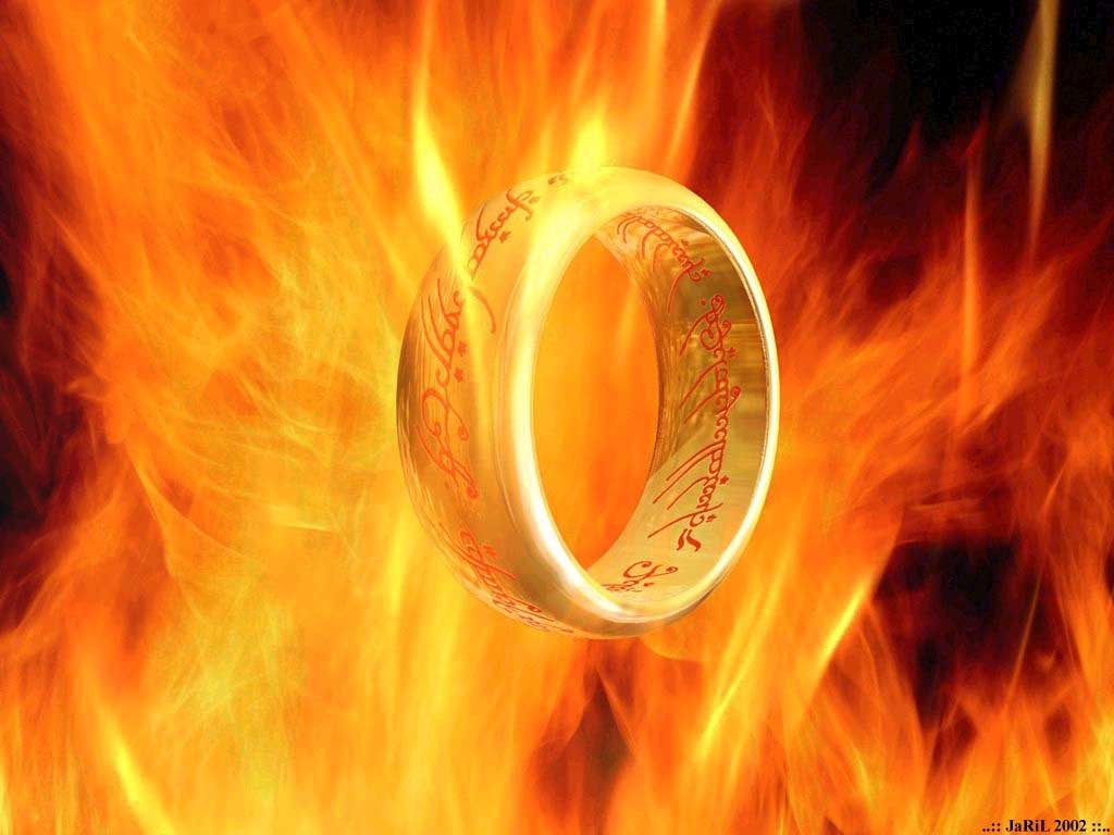 Wallpaper Fire Ring The Lord Of Rings