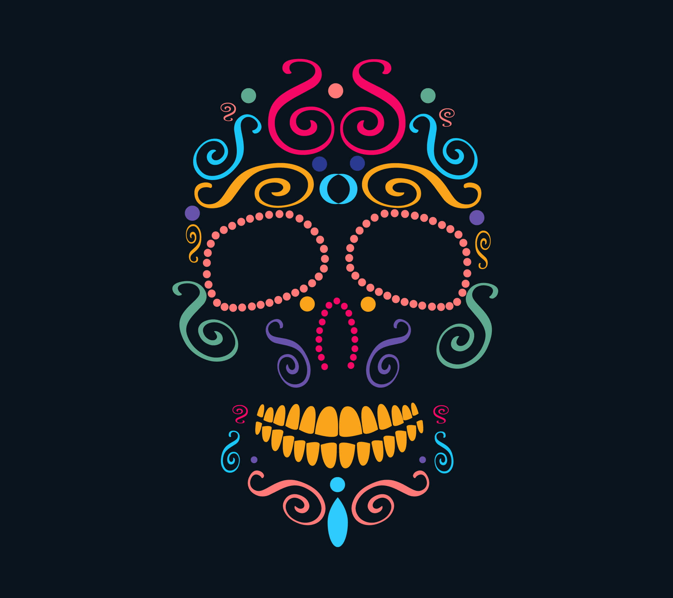 Dia De Los Muertos X Background Wallpaper