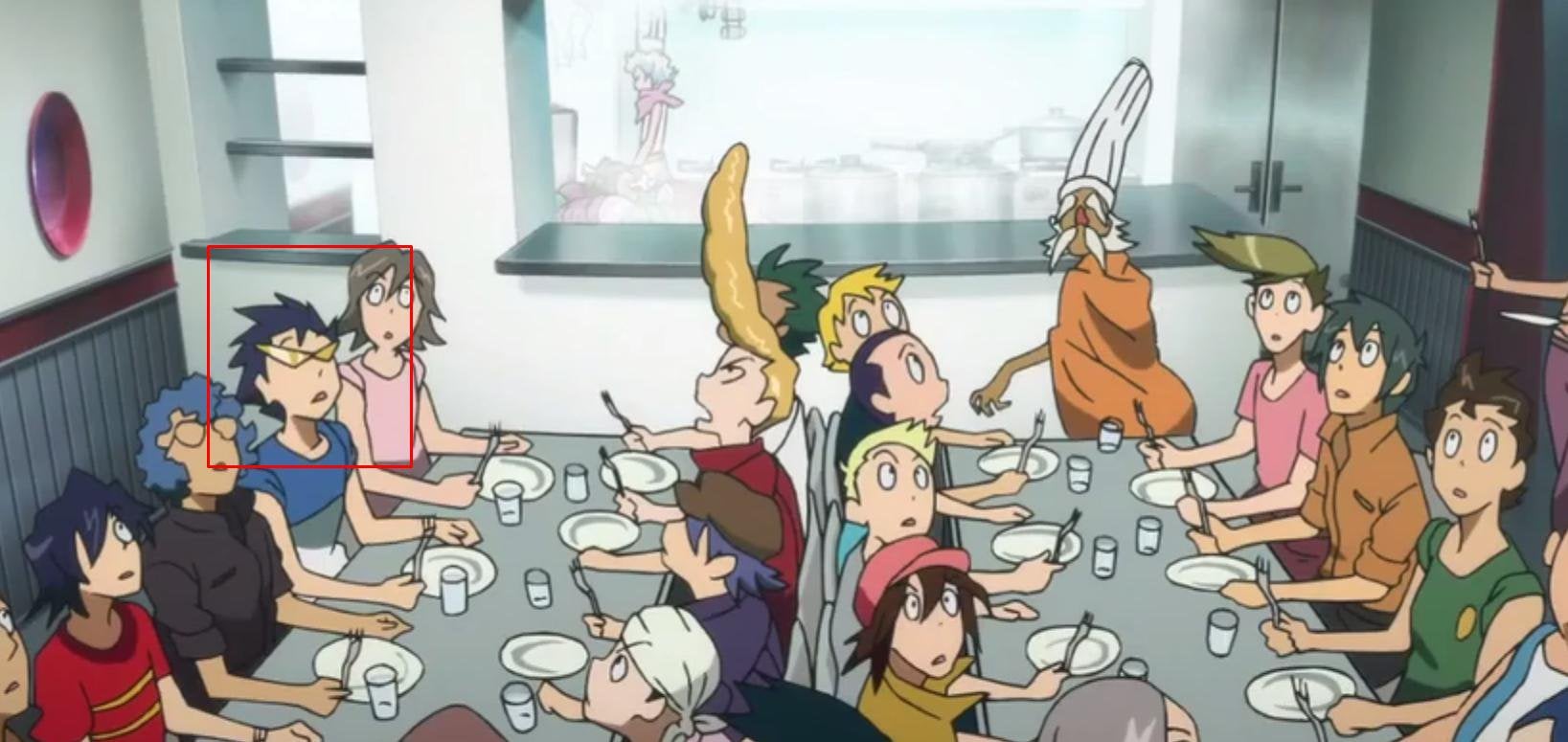 One Of The Background Characters In Episode Has Bootleg Kamina