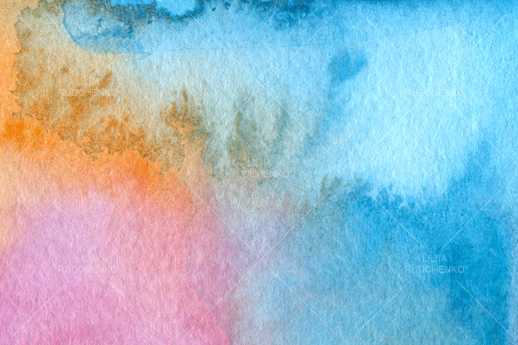 Abstract acrylic and watercolor painted background Texture 1820x1213