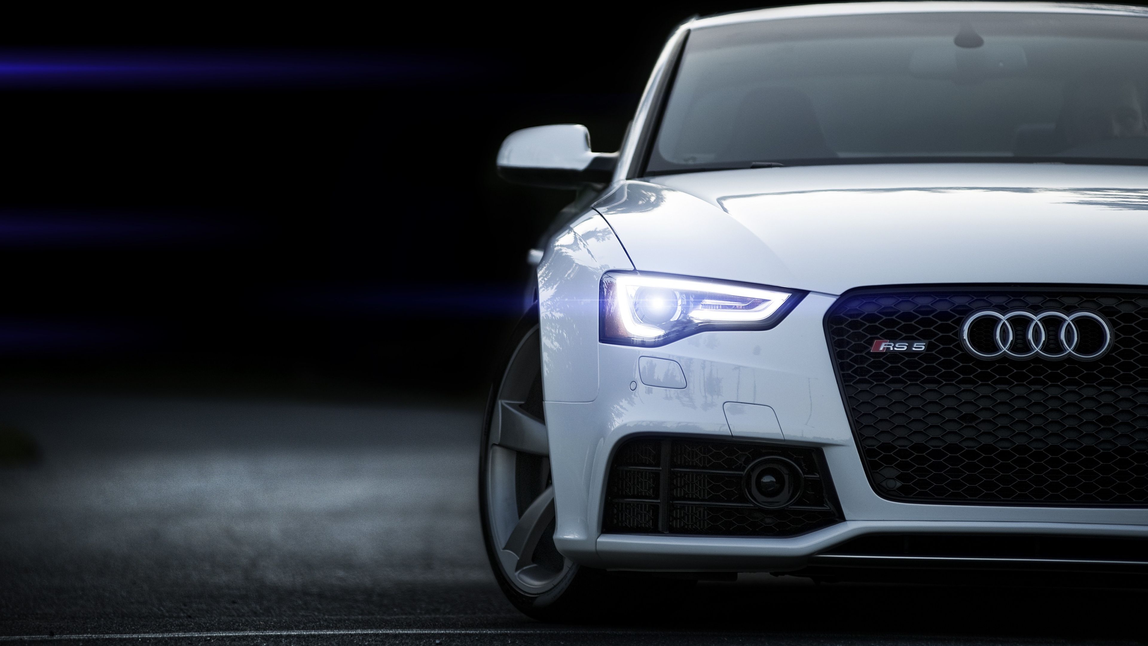 Wallpaper Rs5 Audi White Front