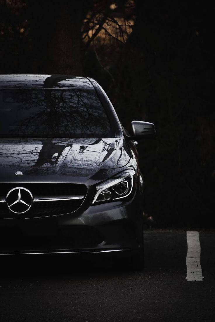 Elegant Black Mercedes Benz In Profile Wallpaper