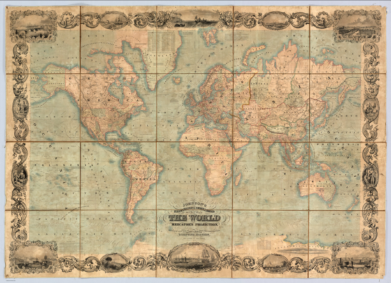 Nautical World Map People Perceive The