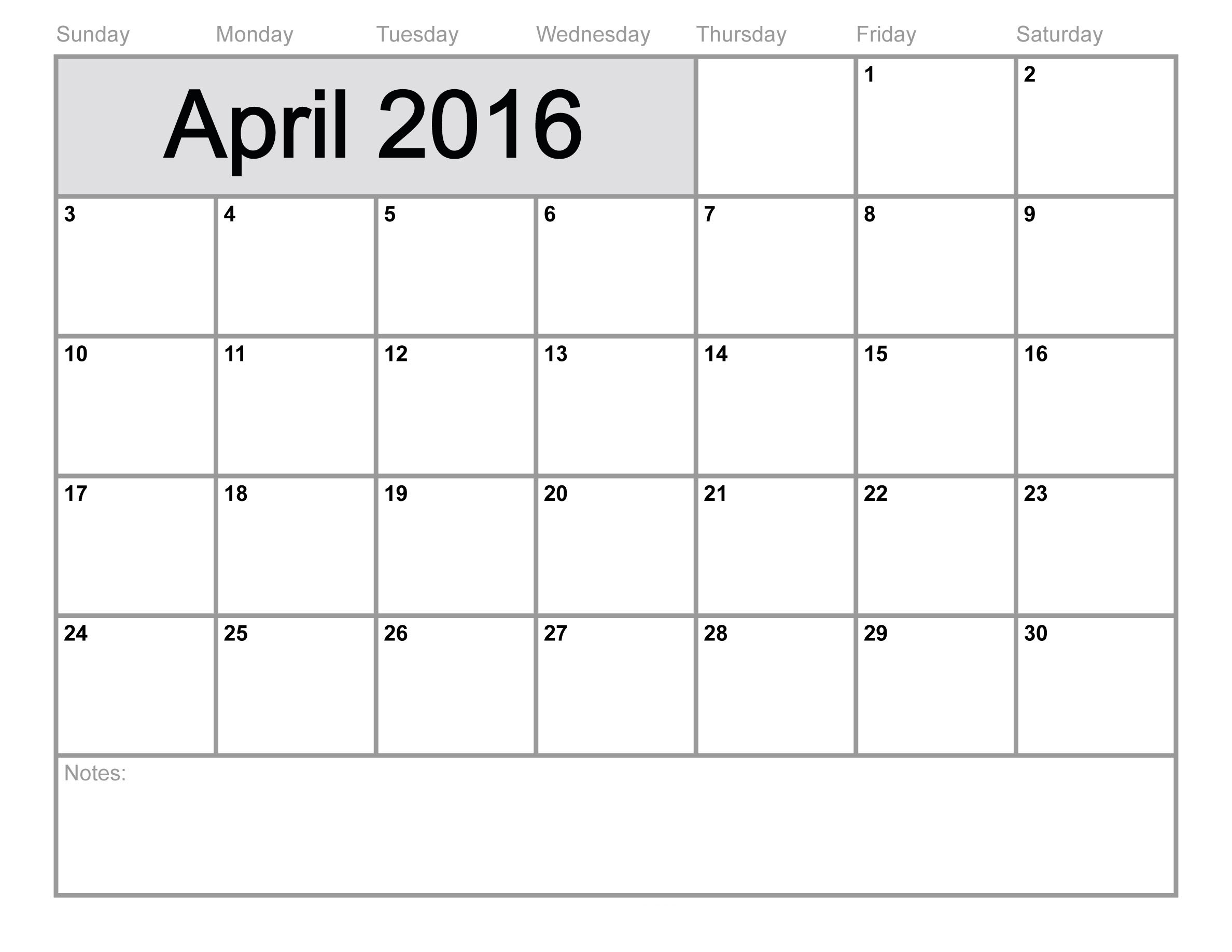 april 2016 calendar printable free blank calendar 2016 4jpg