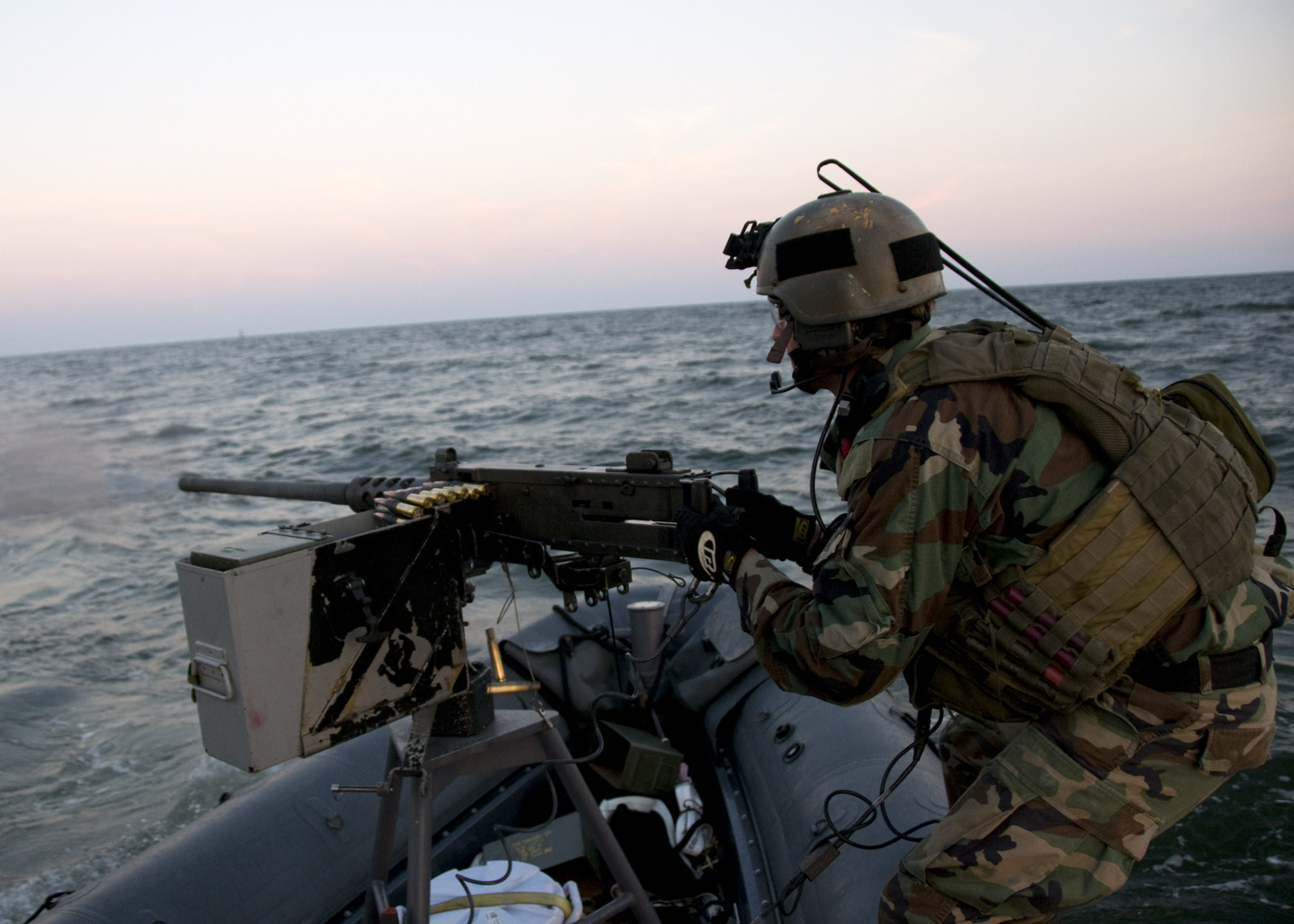 Us Navy Swcc With M2