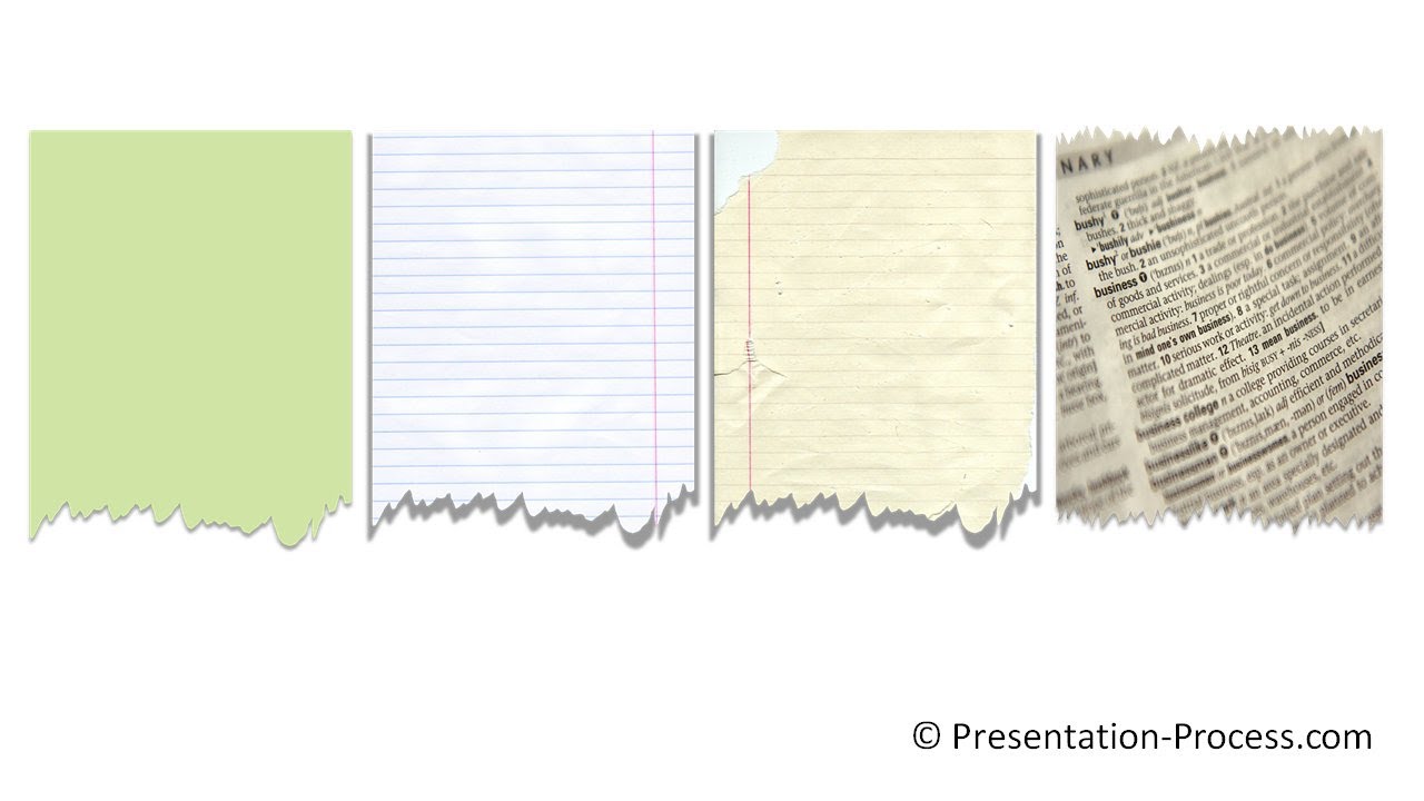 Powerpoint Torn Paper Effect Tutorial Series
