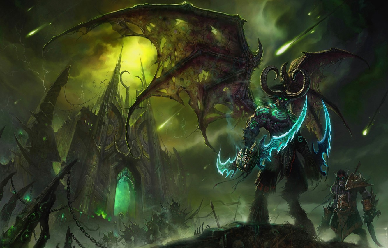 Wallpaper World Of Warcraft Illidan Wow Stormrage Demon
