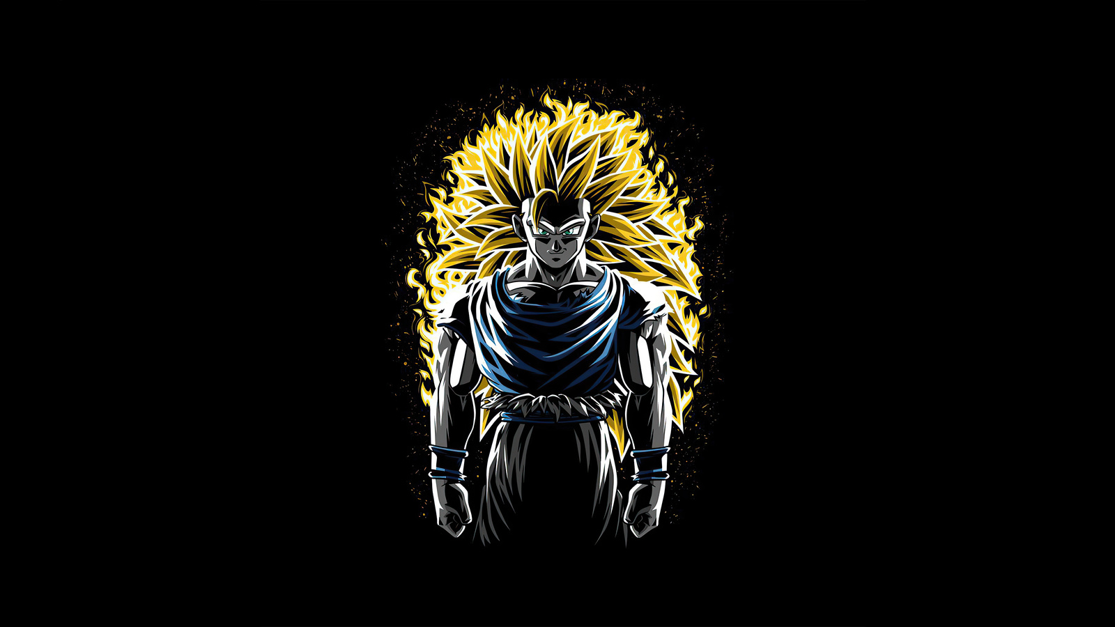 Battle Fire Super Saiyan Goku Dragon Ball Z Wallpaper Resolution HD 4k