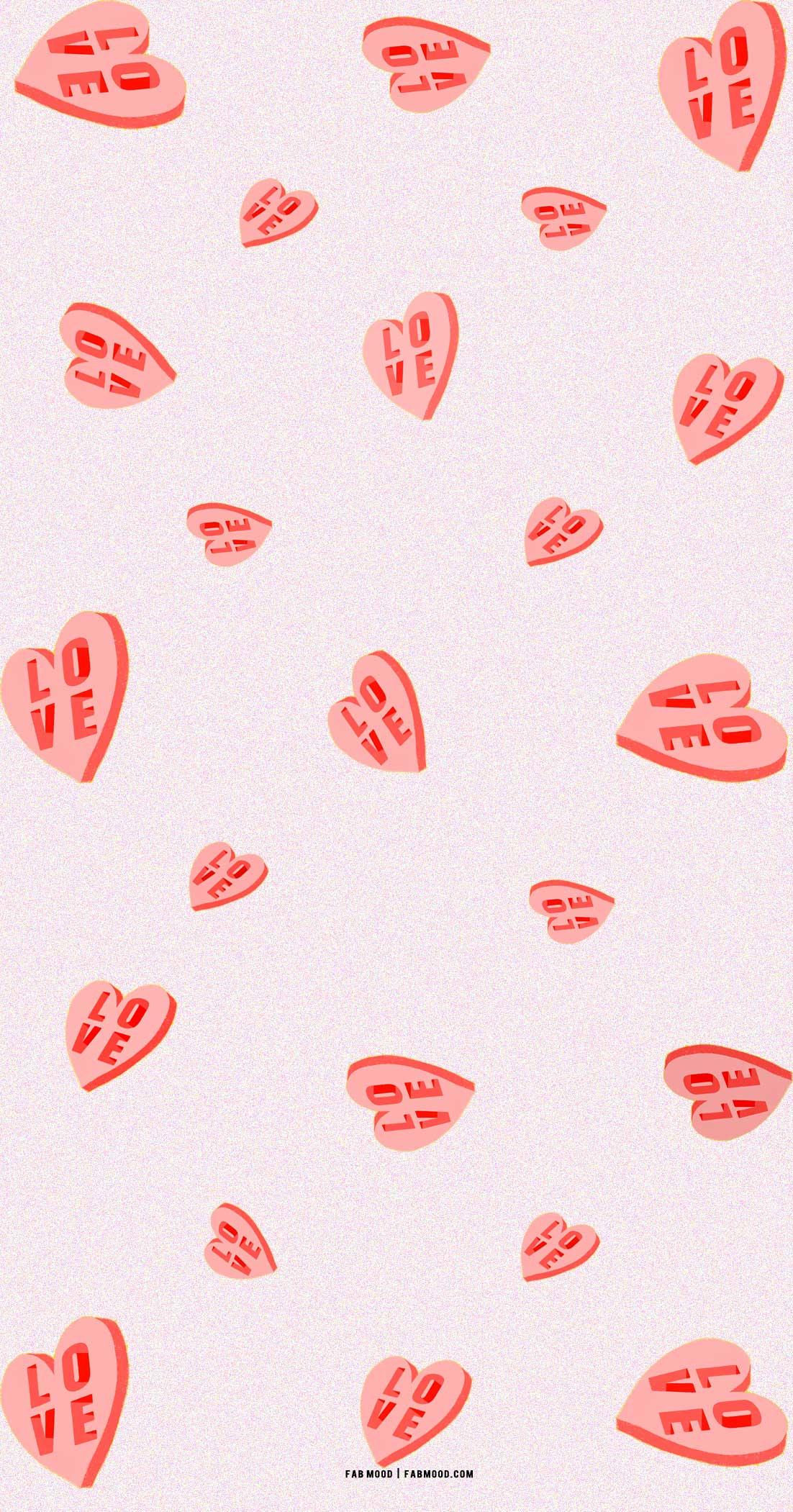 Candy Heart Love You Valentine S Day Wallpaper Fab Mood