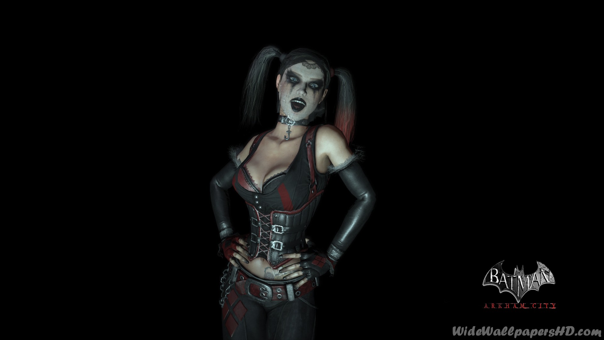 Laughing Harley Quinn Batman Arkham City Wallpaper