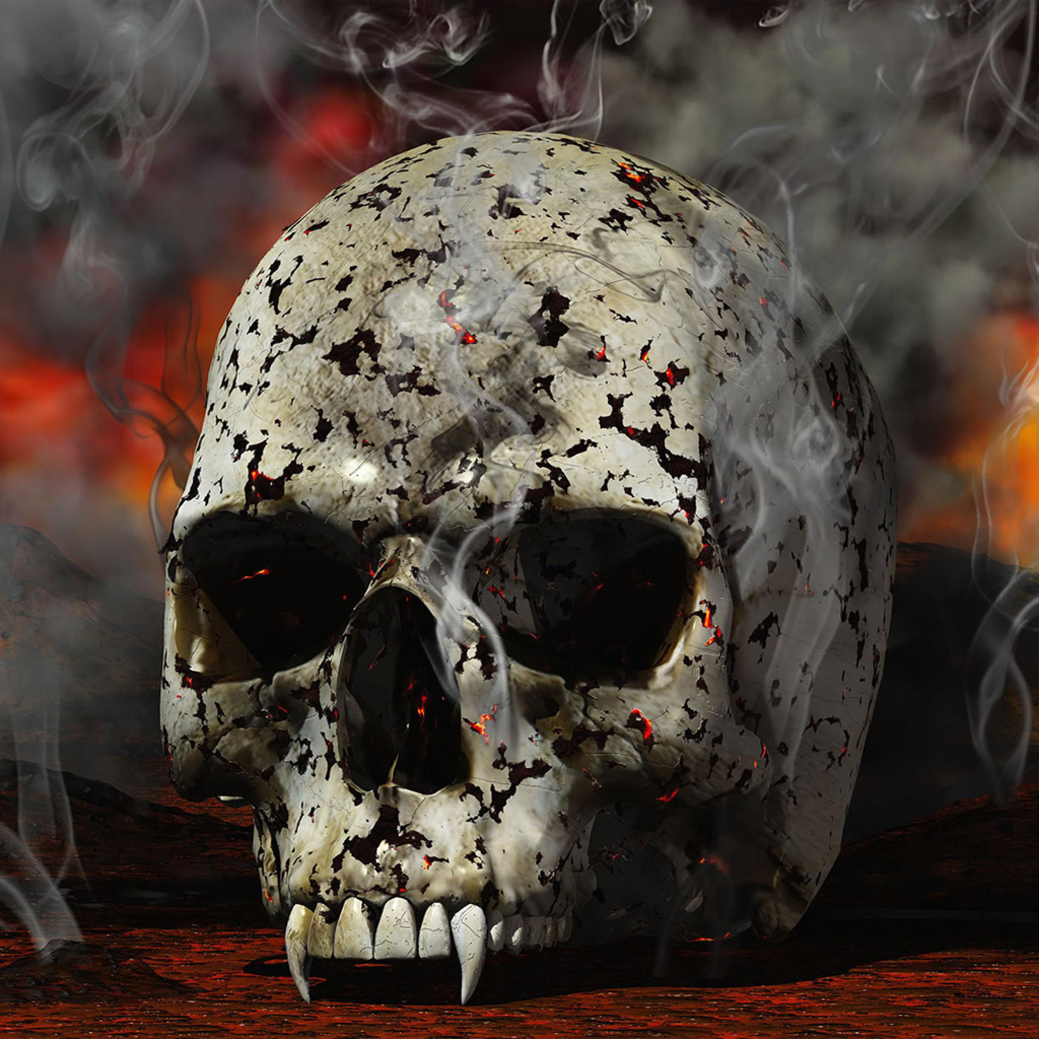 3d Abstract Skull Death Of Vampire iPad iPhone HD Wallpaper
