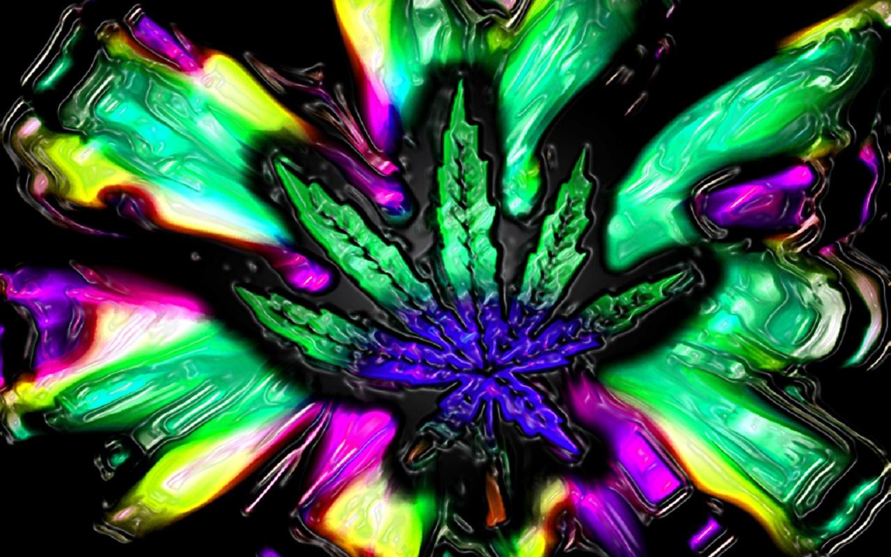 trippy weed background