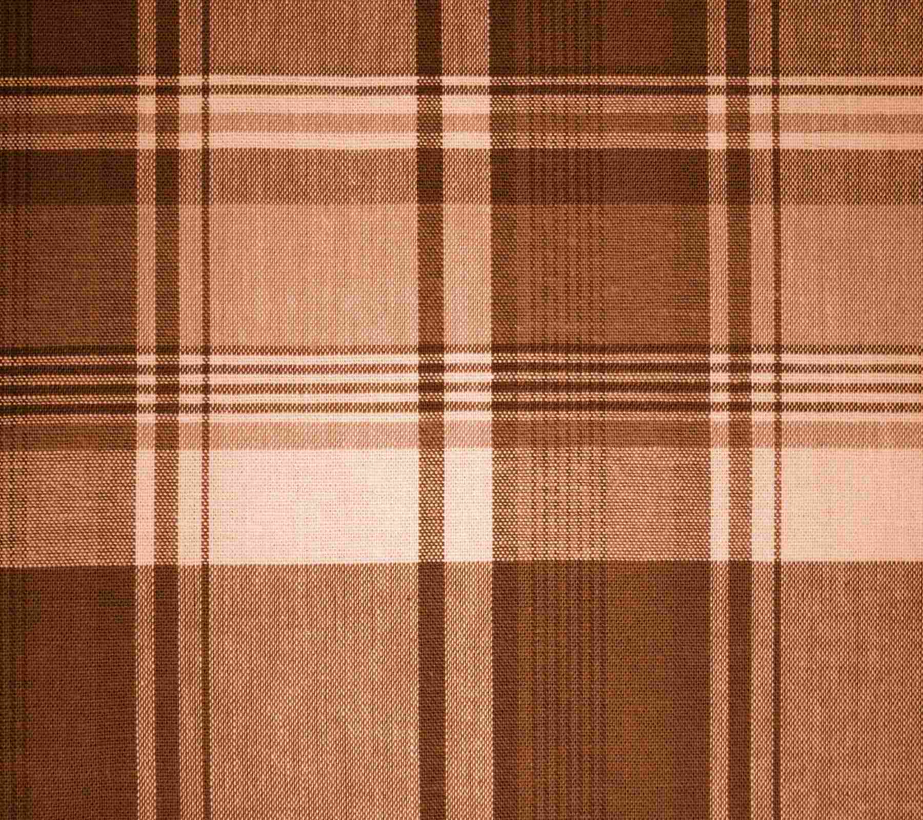 Brown Plaid Fabric Background Image Wallpaper Or