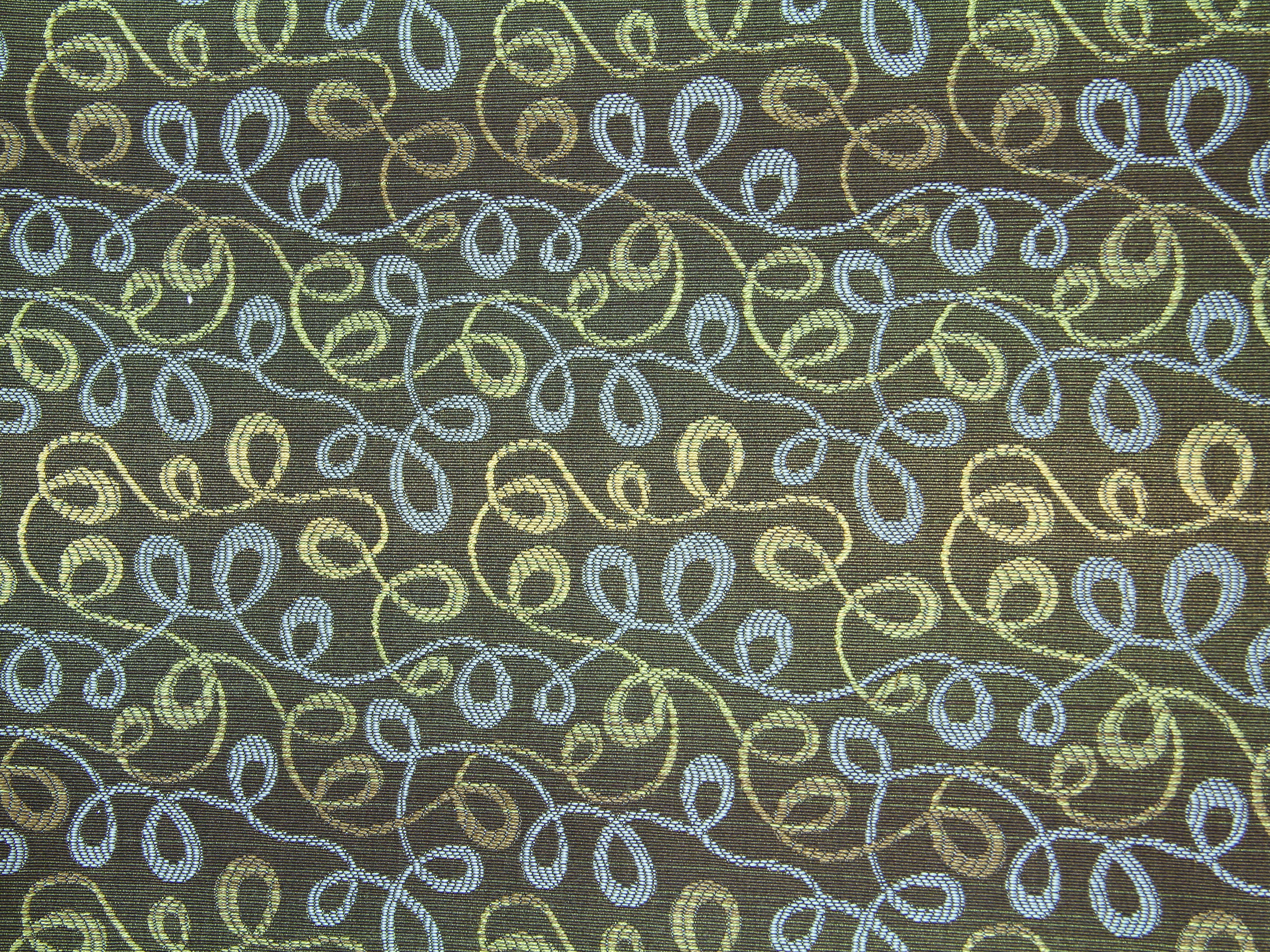 Fabric Texture Retro Swirls 70s Brown Desktop Wallpaper Cloth Design