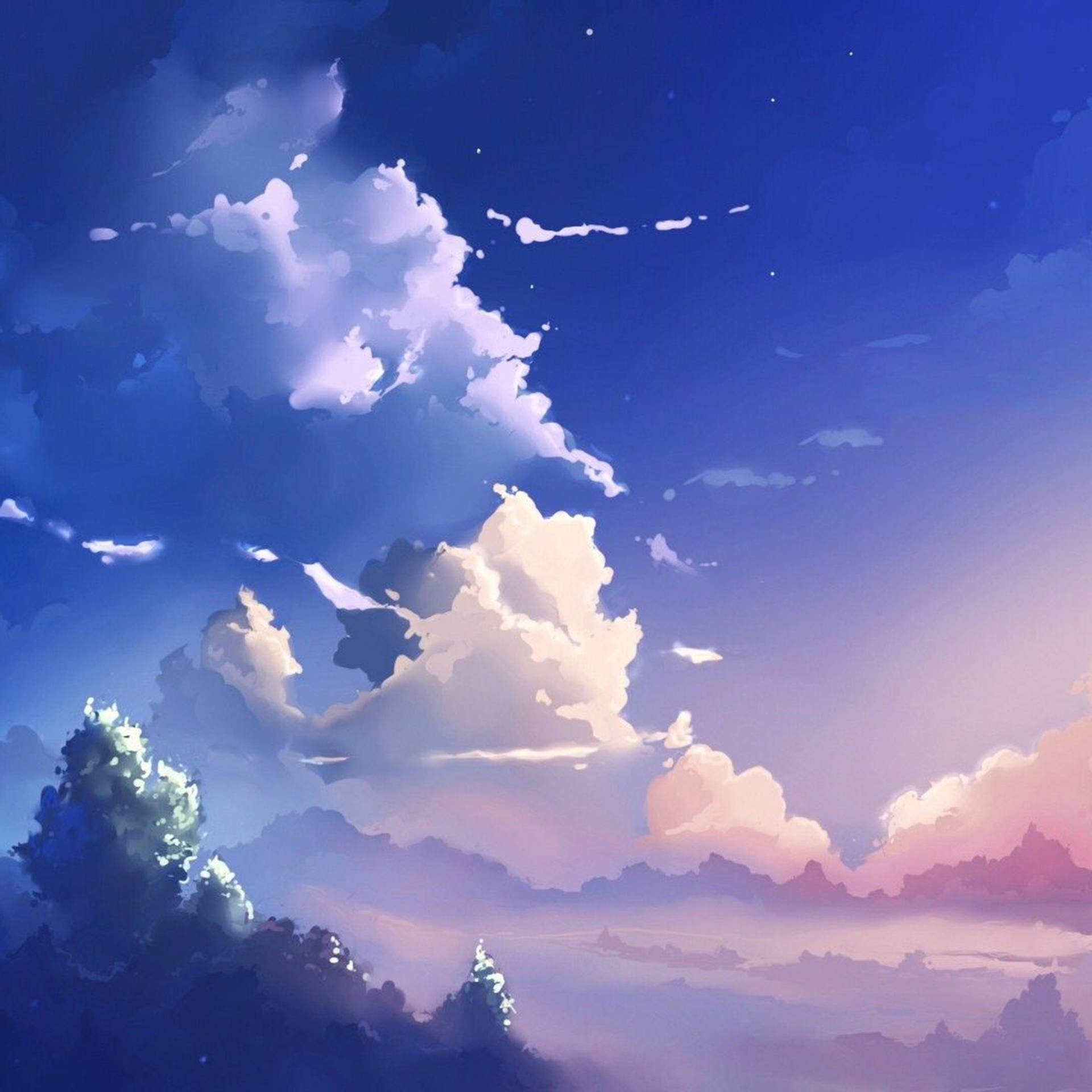 Aesthetic iPad Clouds Wallpaper