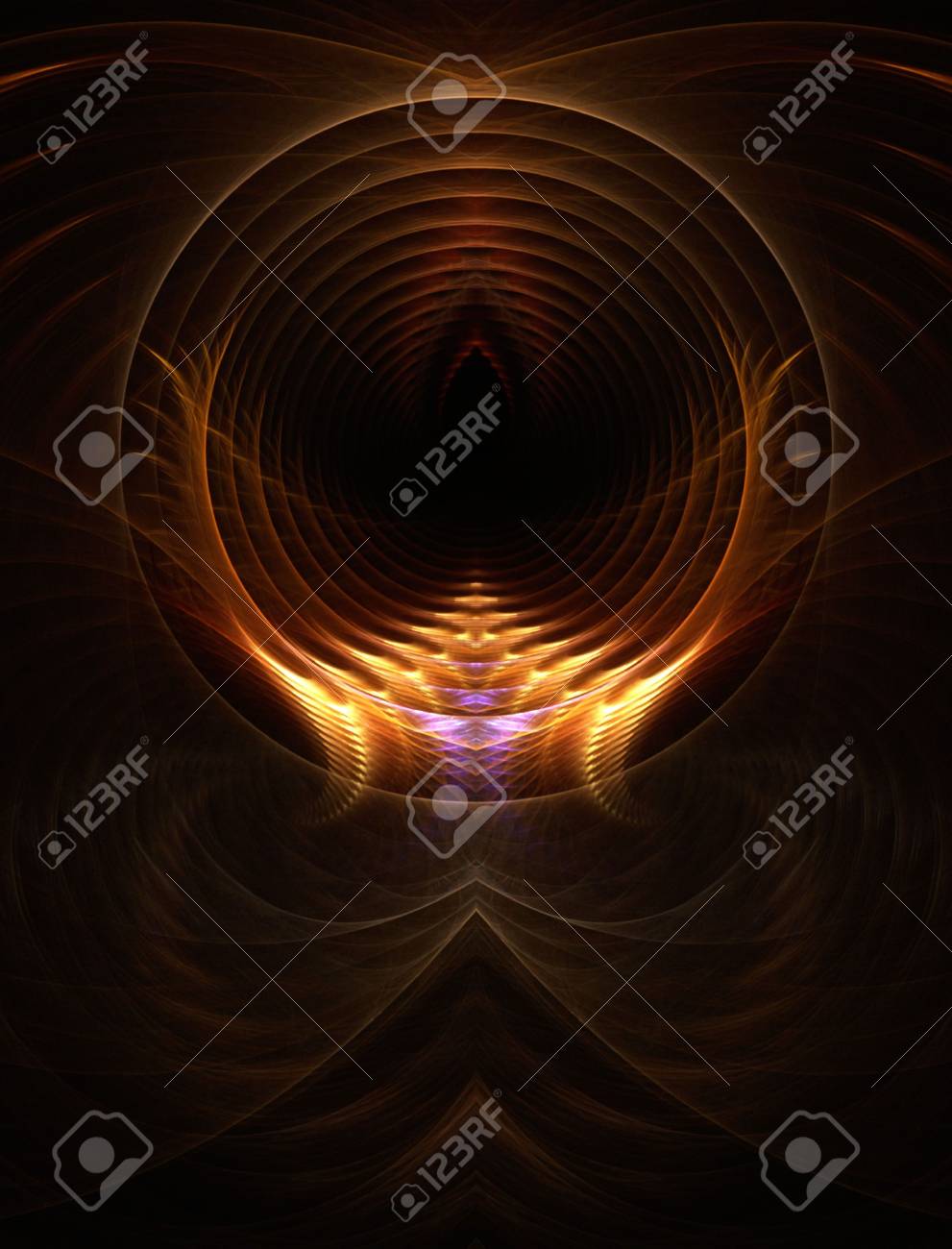 Colorful And Unique Puter Generated Fractal Abstract
