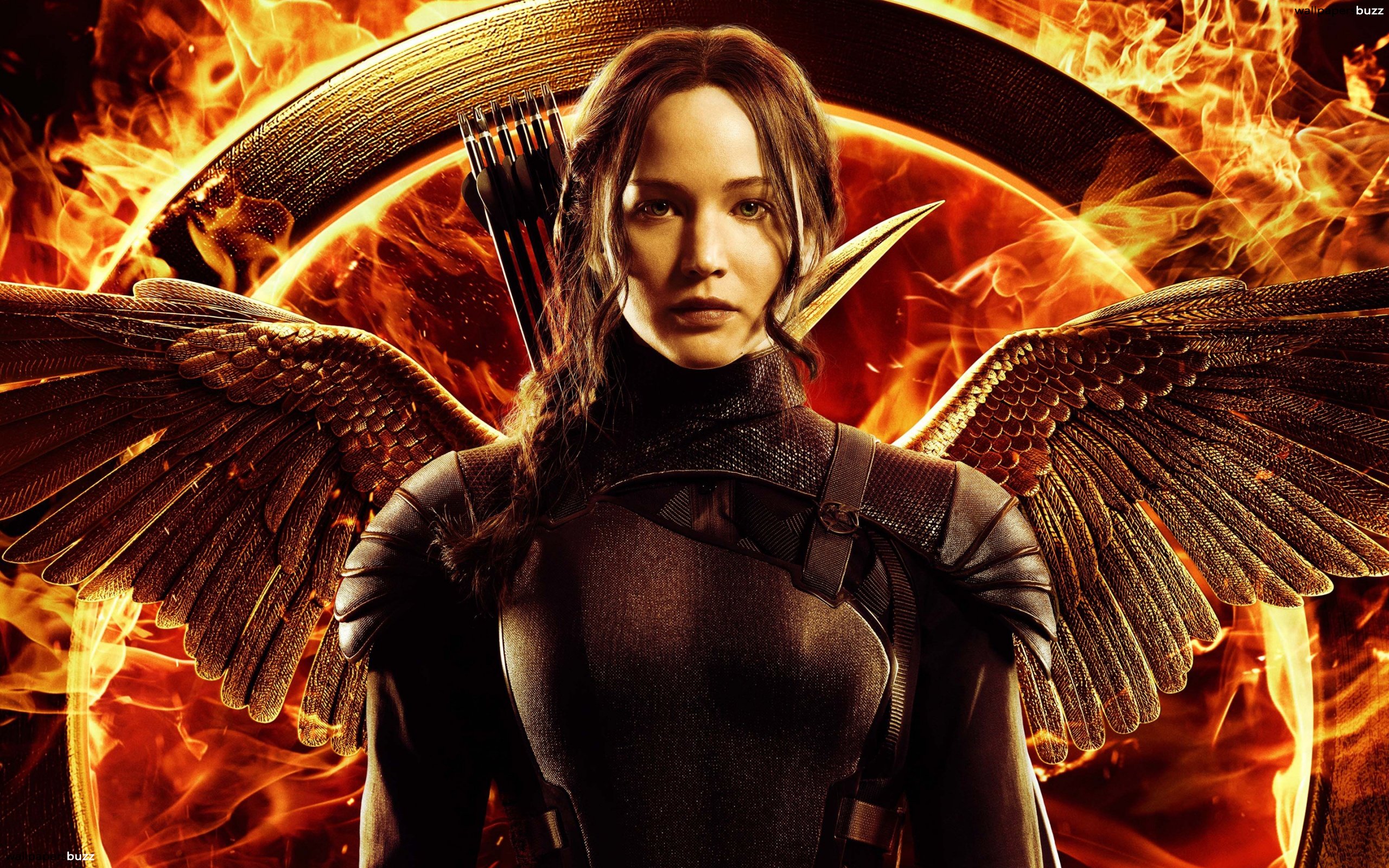 Jennifer Lawrence in The Hunger Games wallpaper