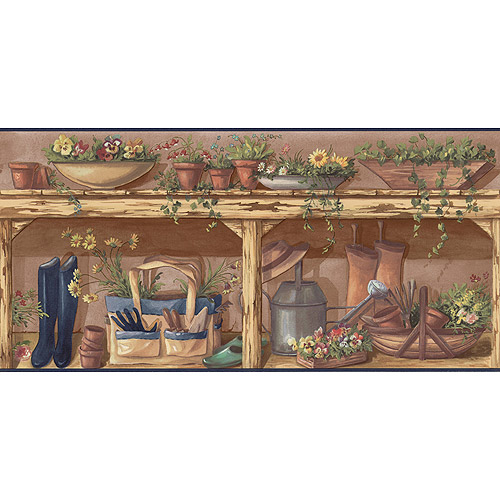 Free download Blue Mountain Gardening Wallpaper Border Interior [500x500] for your