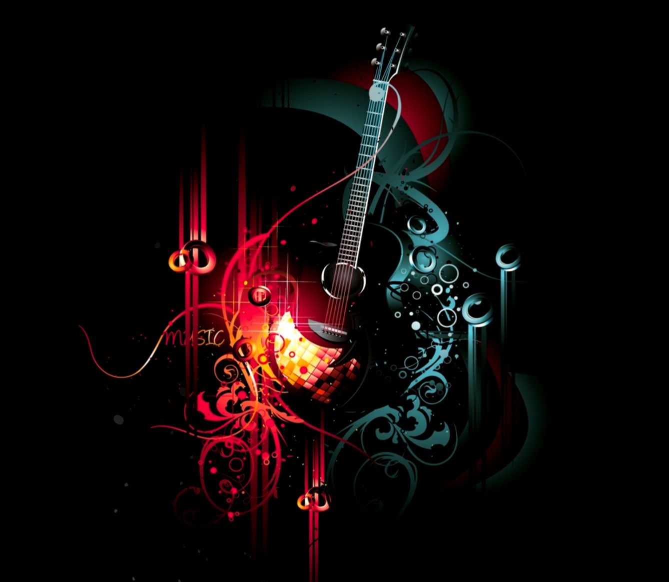 Guitars Abstract Wallpaper All HD Gallerry