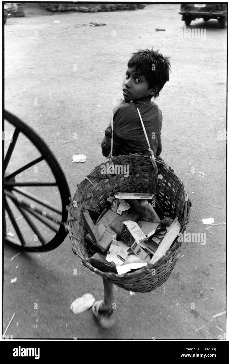 Male Indian Poor Asia Child Carry Hi Res Stock Photography And