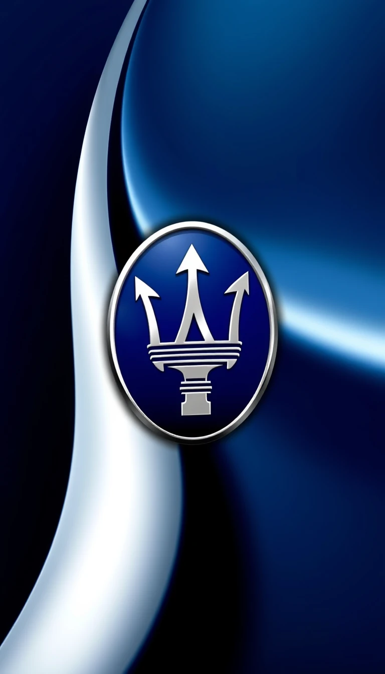 Maserati Logo Phone Wallpaper
