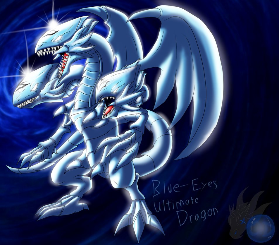 Blue Eyes Ultimate Dragon is that a Shiny by ColorDrake on