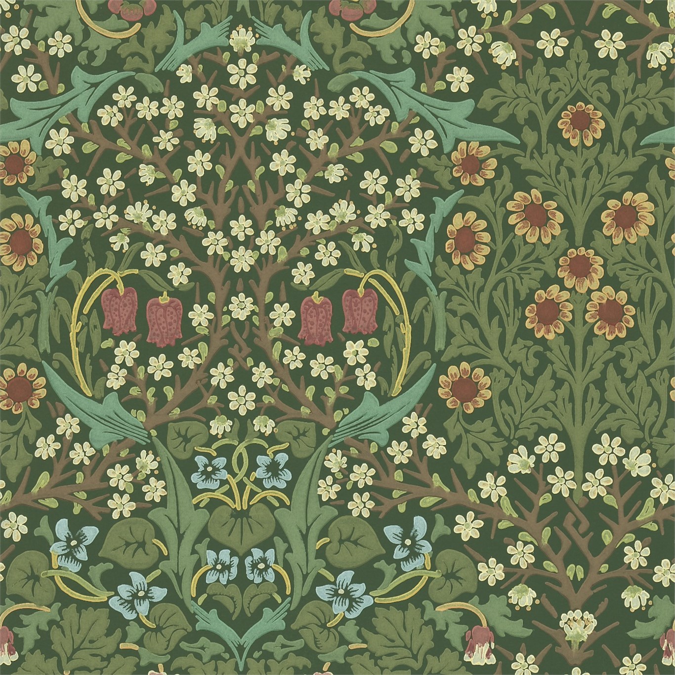 The Original Morris Co Arts And Crafts Fabrics Wallpaper