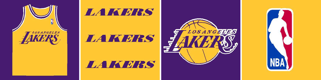 Los Angeles Lakers Tall Wallpaper Border